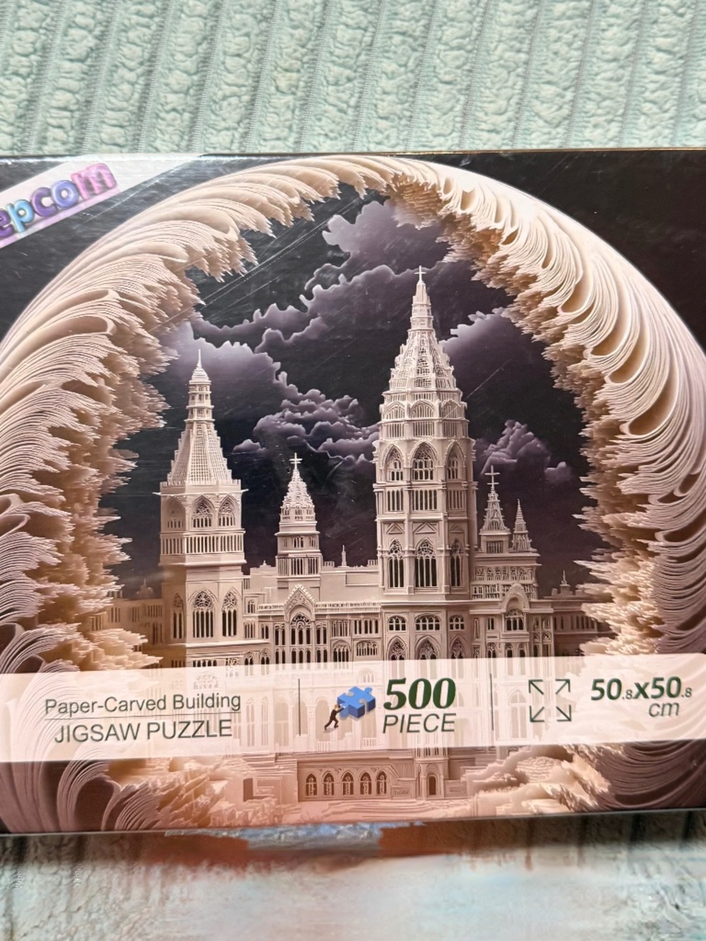 Deepcom 500 Piece Jigsaw Puzzle Gothic Castle Paper Carved Art NEW SEALED